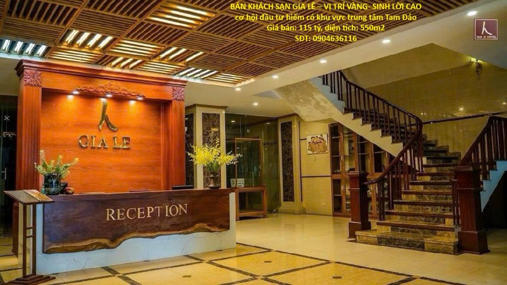 Bán Khách Sạn Gia Lê – Vị Trí Vàng- Sinh Lời Cao Cơ Hội Đầu Tư Hiếm Có Khu Vực Trung Tâm Tam Đảo