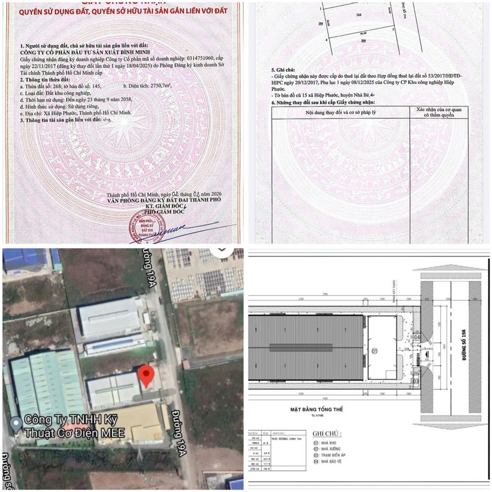Chính Chủ Bán Nhà Xưởng,Đã Có Sổ Đỏ,Đường 19A Kcn Hiệp Phước Giai Đoạn 2 Nhà Bè Tphcm