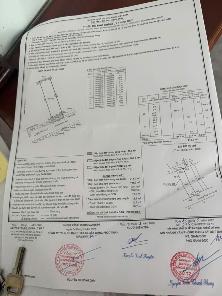 Đất Đẹp Trần Thị Cờ – Quỹ Đất Lớn Hiếm Q12 – Chỉ 11,5 Tỷ