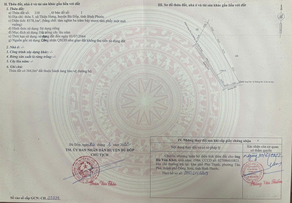 Bán Rẫy Cao Su Cạo Năm Thứ 2, 8,3 Sào 2 Tỷ