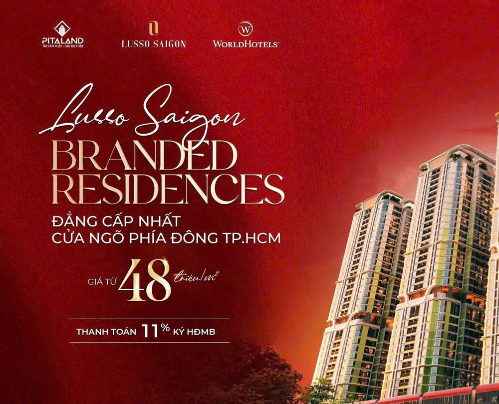 Xuống Tiền Ngay – Nhận Nhà Căn Hộ Cao Cấp Lusso Saigon