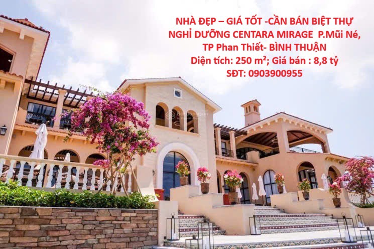 Nhà Đẹp – Giá Tốt -Cần Bán Biệt Thự Nghỉ Dưỡng Centara Mirage P.mũi Né, Tp Phan Thiết- Bình Thuận