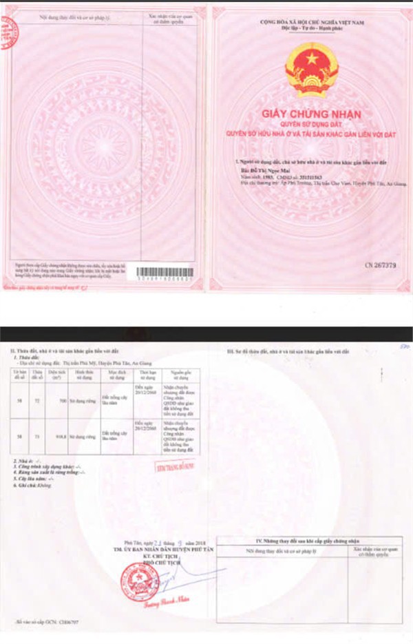 Ngân Hàng Bidv Thanh Lý Tài Sản Hiện Trạng Là Quán Café White House, Phú Tân, An Giang