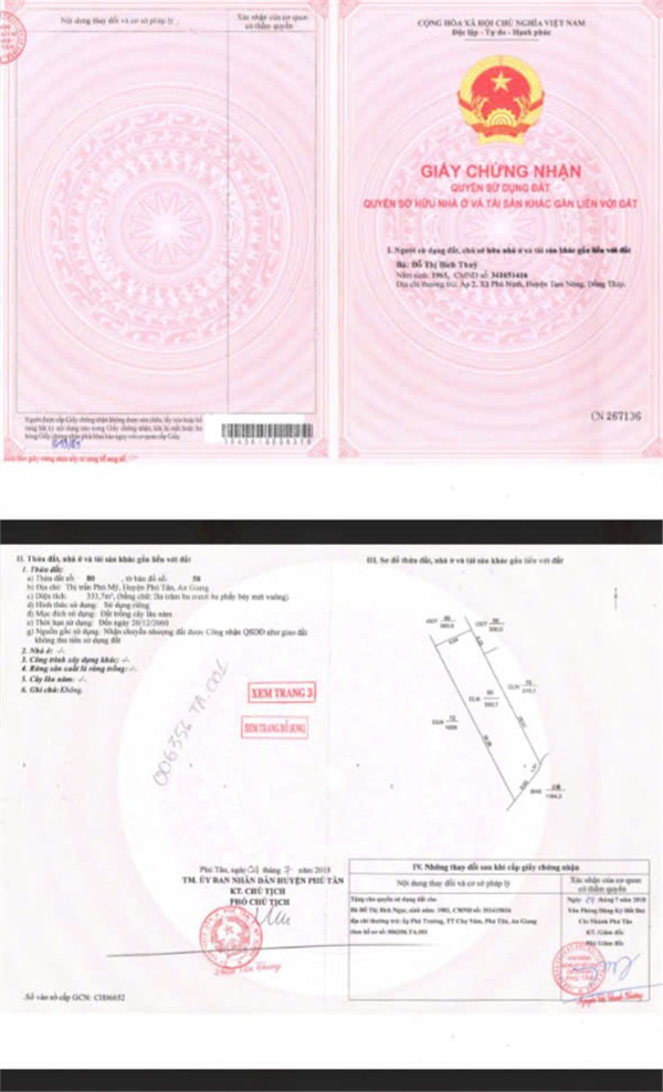 Ngân Hàng Bidv Thanh Lý Tài Sản - Phú Tân, An Giang