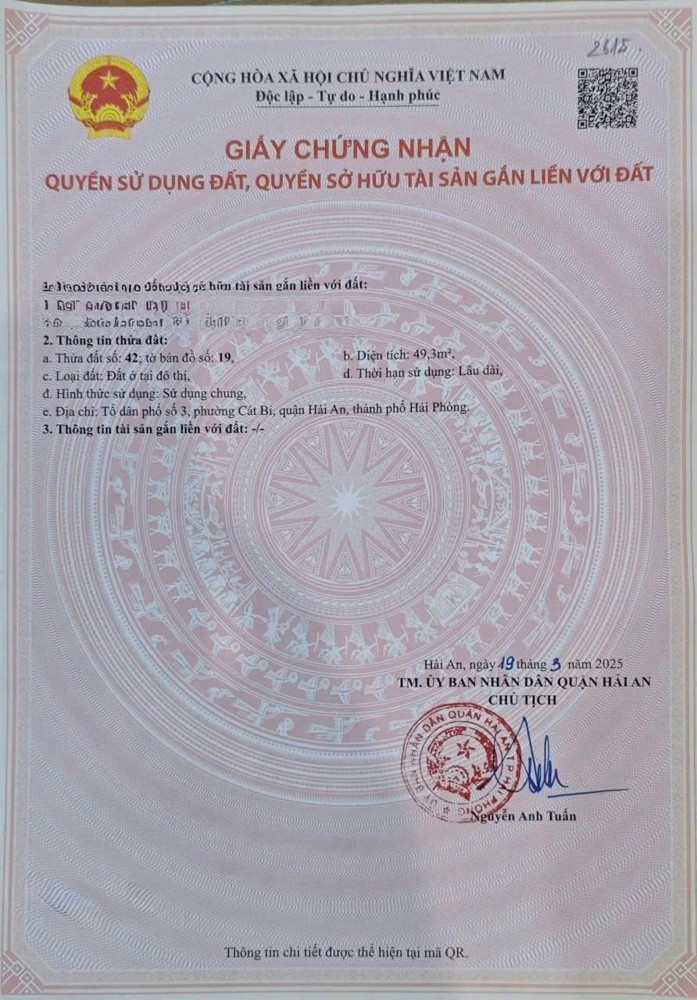 Bán Đất Mặt Đường Đồng Xá - 49M - Đườn 20M Cực Rộng - Gần Chợ Cát Bi