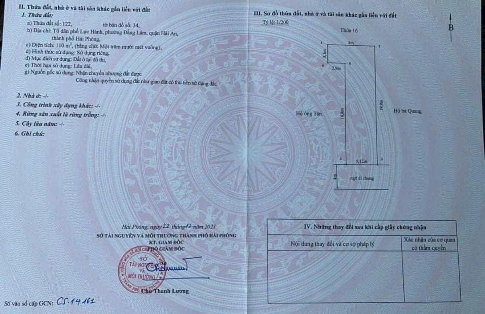 Bán Đất Mặt Đường Lực Hành - Trung Lực - 110M - Ngang 5M - Giá Tốt