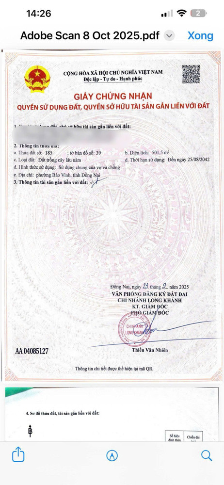 Chỉ 750Tr Sở Hữu Ngay 500M2 Đất Chính Chủ Mặt Tiền Oto Tránh Tại Bảo Vinh-Long Khánh