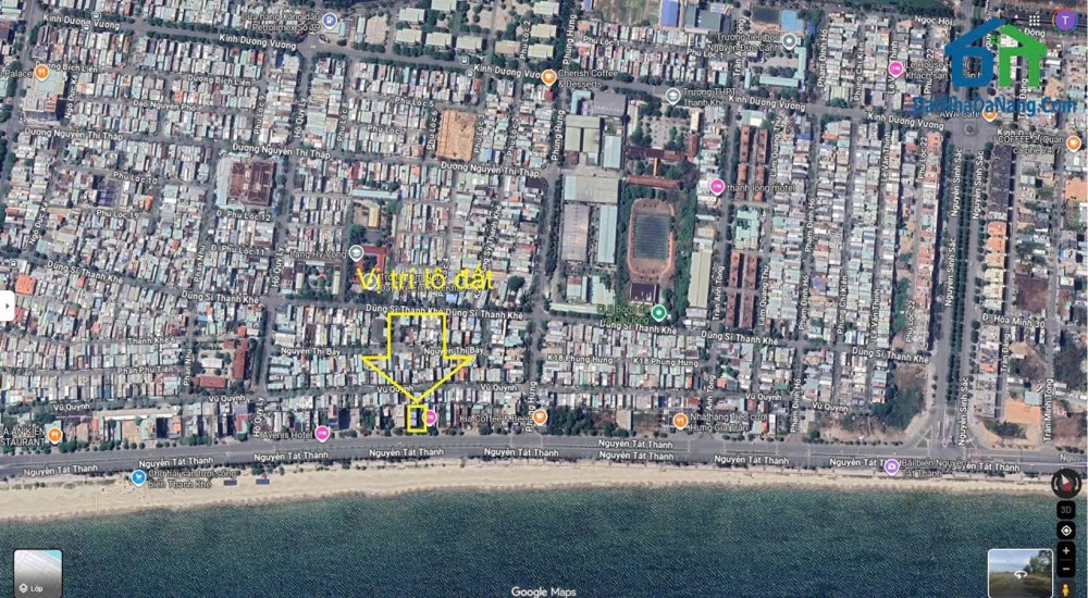 Đất Đẹp - Giá Tốt Cần Bán Đất View Biển Đường Nguyễn Tất Thành, Được Xây Dựng Cao Tầng,Giá Chỉ 30,X