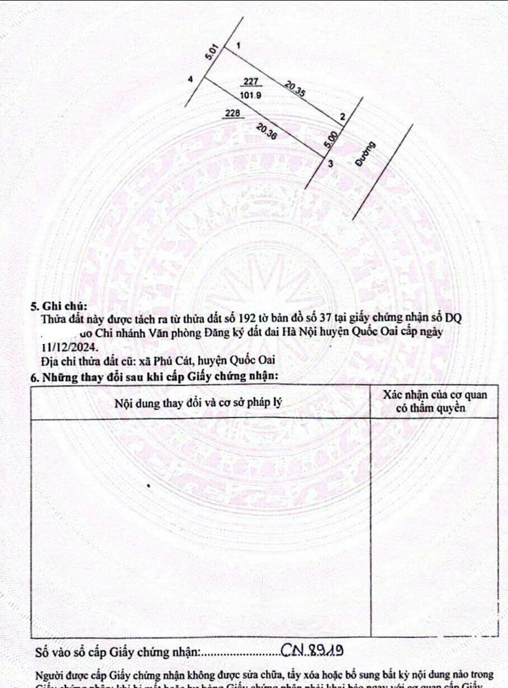 Chính Chủ Cần Bán Đất Phú Cát - Quốc Oai - Đất Vàng Ngã Tư Vai Réo