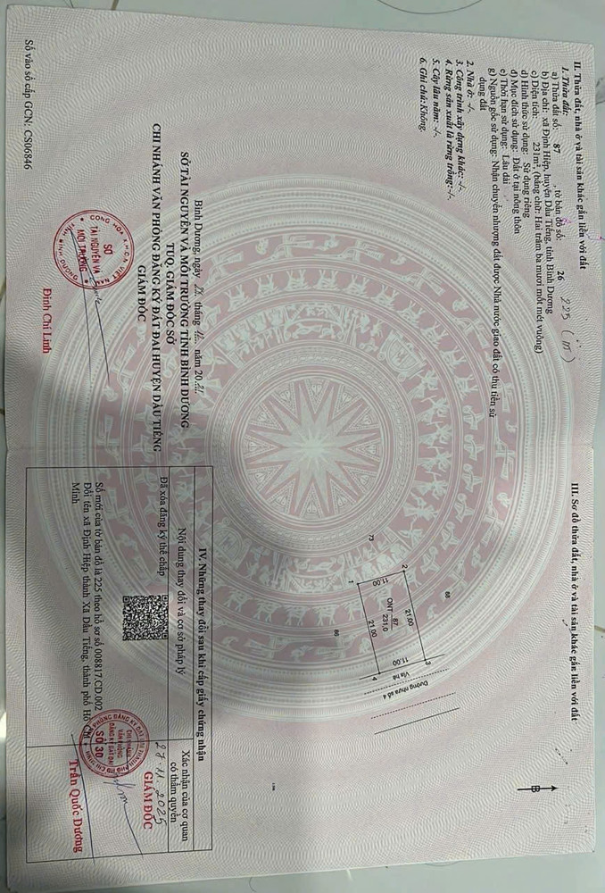 Cần Bán Lô Đất Khu Tái Định Cư Trung Tâm Định Hiệp