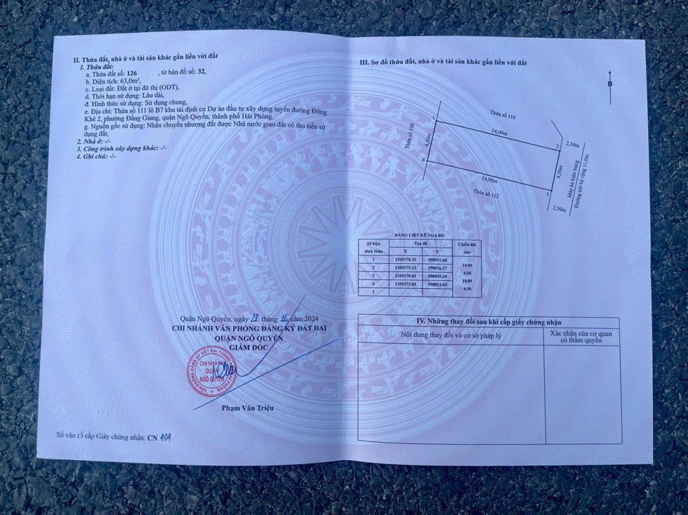 Bán Đất Tđc Cây Đa – Hải An – Lô Đẹp B7 – Giá 85Tr/m²