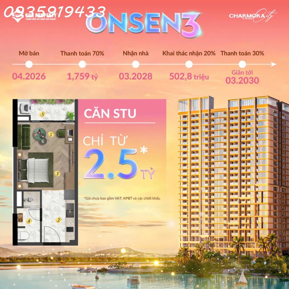 Chỉ Còn 9 Ngày! 20/04 Chính Thức Mở Bán Onsen 3 Sun Group Nha Trang – Nắm Bắt Cơ Hội 