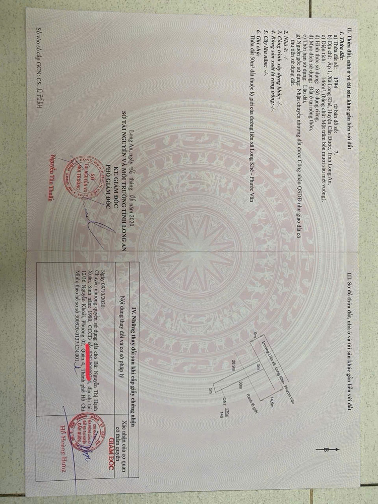 Chính Chủ Cần Bán Gấp 5 Lô Đất Thổ Cư Liền Kề Tại Long An – Giá Tốt Do Định Cư Mỹ