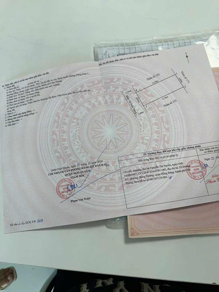 Bán Đất Tđc Cây Đa – Ngô Quyền – Đường 15M – Giá 110Tr/m²