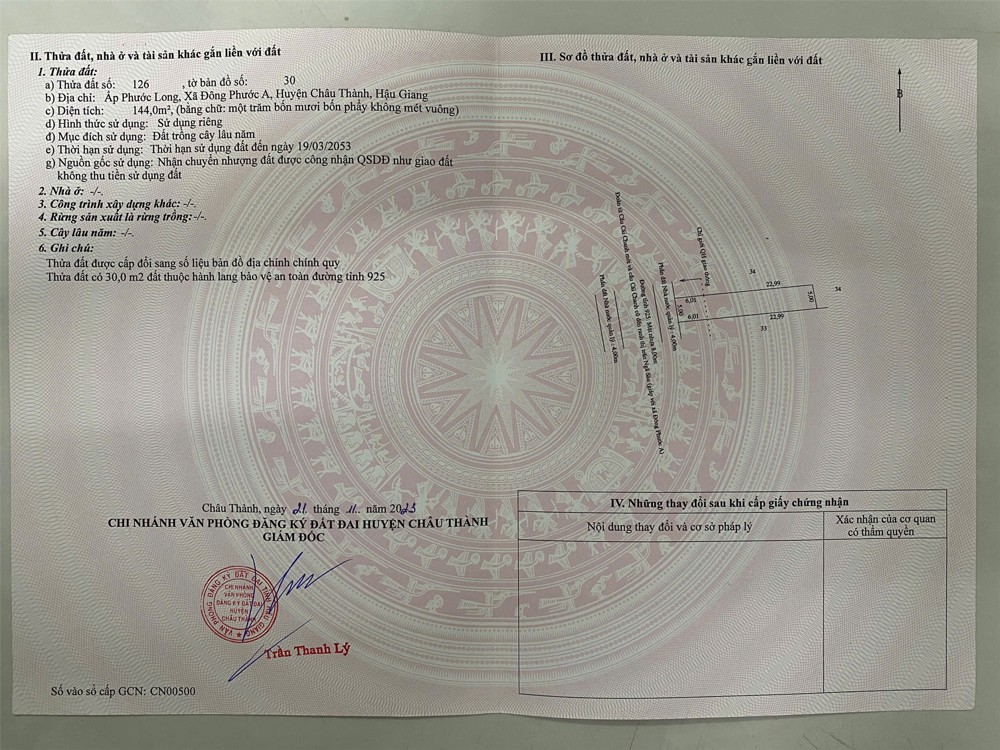 Đất Đẹp - Giá Tốt - Bán Gấp Lô Đất Tiềm Năng Tại Xã Đông Phước A, Châu Thành, Hậu Giang
