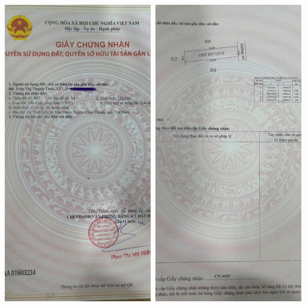 Đất Đẹp - Đầu Tư Sinh Lời - Chính Chủ Bán Đất Tại Xã Hảo Đước, Châu Thành, Tây Ninh