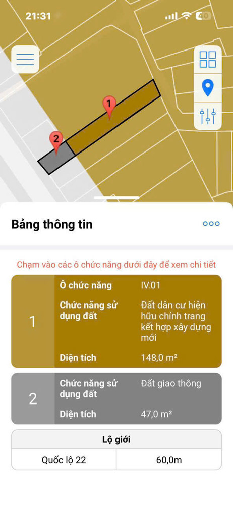 Hàng Còn Chinh Chủ - 2 Mặt Tiền Ql22 – Thị Trấn Hóc Môn – 5X40m – Chỉ 12 Tỷ