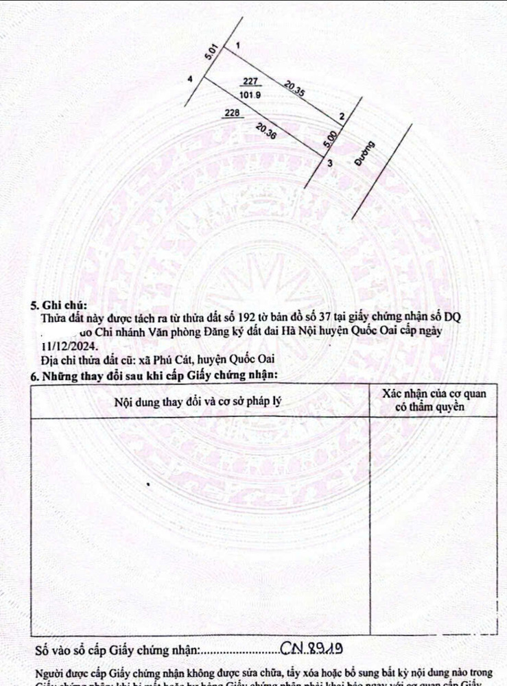 Bán Gấp Đất Quốc Oai Diện Tích Đẹp Sát Ql21 Mở Rộng