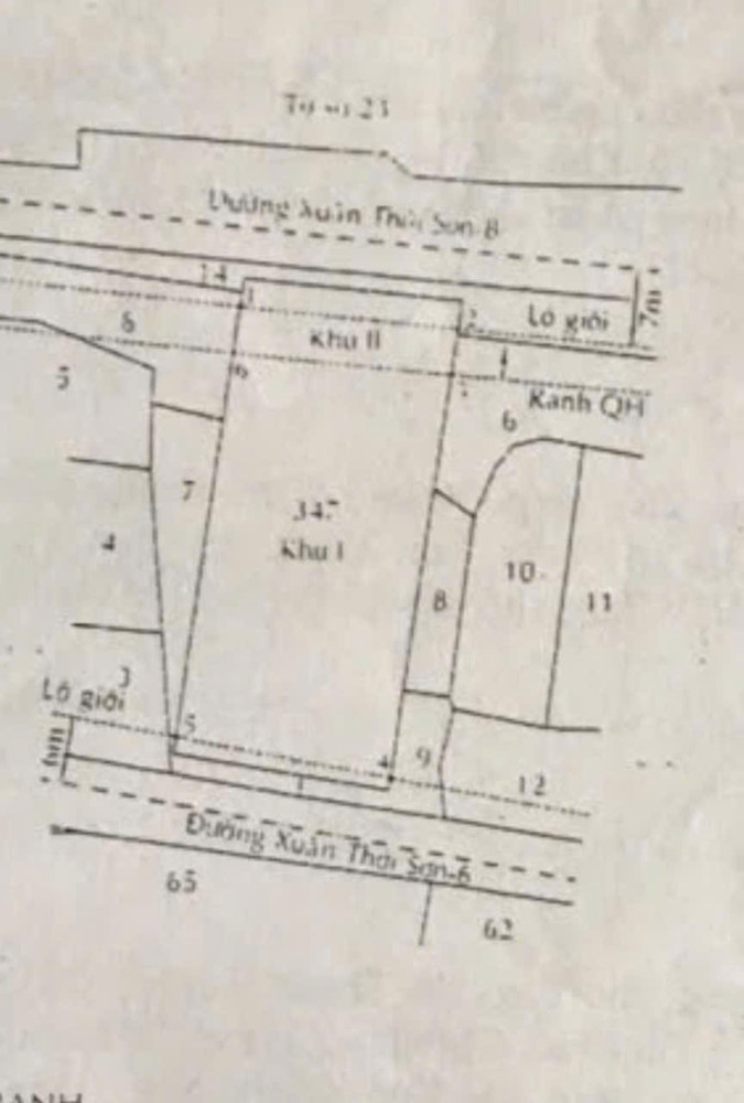 Xưởng 2 Mặt Tiền Xuân Thới Sơn – 20X40m – Full Thổ Cư – Giá Chỉ 25 Tỷ