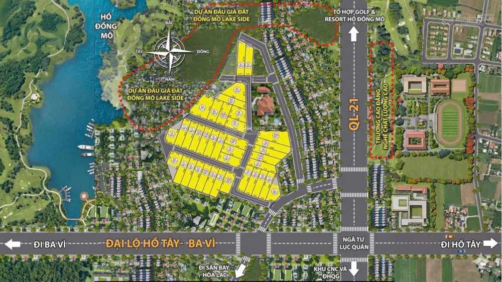 Chính Chủ Gửi Bán Lô Đất Thuộc Làn 2 Quốc Lộ 21 Mở Rộng - Tại Đoài Phương Chỉ 30 Tr/m2. Lh