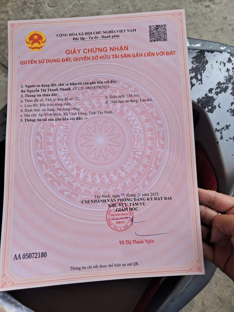 Chính Chủ Bán Đất Thổ Cư Gần Lộ Dừa – Vĩnh Công, Châu Thành, Long An