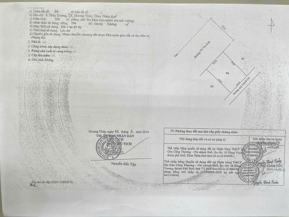 Đất Đẹp–giá Tốt–cần Bán Gấp –Đường Võ Văn Kiệt (Vành Đai 3) – P.thủy Dương – Tx.hương Thủy – Tp Huế