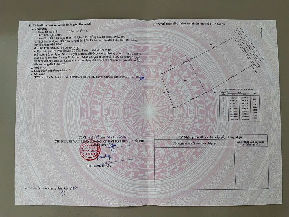 Giảm Sốc 4 Tỷ – Nhà Vườn Bến Than – 2.533M² – Thổ Cư 1.430M² – Chỉ 29.5 Tỷ