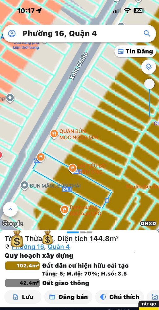 Chính Chủ Cần Bán Nhà 2 Tầng Mtkd Đ.xóm Chiếu, Quận 4 - Ngang Đẹp 6M*24m * Lh Giang Giang: