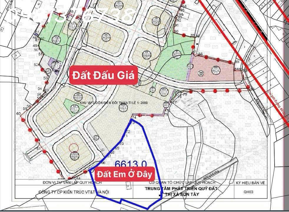 Cc Bán Lô Đất Tại Cổ Đông, Sơn Tây, Hn. Dt 100M2, View Hồ. Lh 0981376738