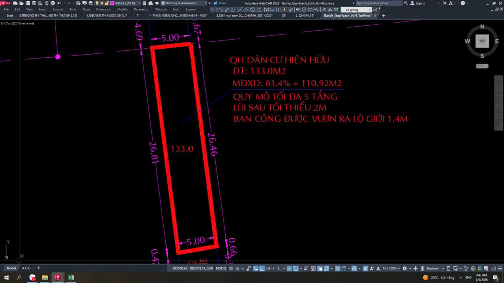 Bán Đất Mặt Tiền Đường Kinh Doanh (5×36m) 178M2. Có 133M Thổ Cư - Đường Nhựa Lớn 2 Xe Tải Tránh