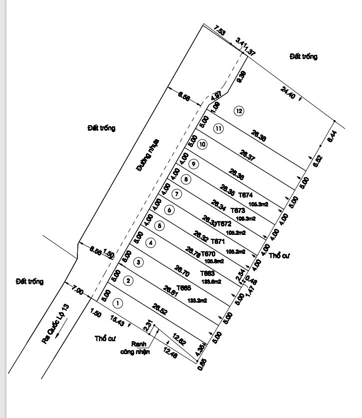 Bán Đất View Sông Sài Gòn 585 - 609 Quốc Lộ 13 - Hiệp Bình Phước - Thành Phố Thủ Đức