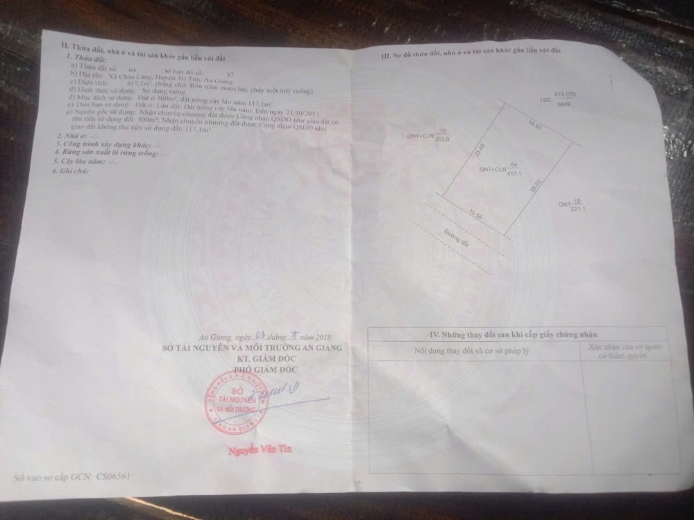 Đất Đẹp - Đầu Tư Sinh Lời - Chính Chủ Bán 2 Lô Đất Tại Xã Châu Lăng, Tri Tôn, An Giang