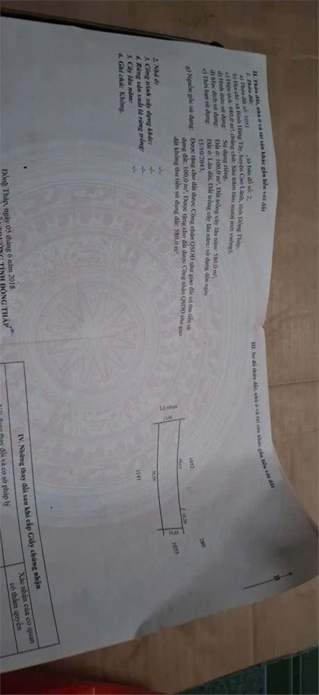 Giá Tốt - Chính Chủ Cần Bán Nhanh Lô Đất Vị Trí Tại Cao Lãnh, Tỉnh Đồng Tháp