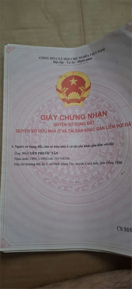 Giá Tốt - Chính Chủ Cần Bán Nhanh Lô Đất Vị Trí Tại Cao Lãnh, Tỉnh Đồng Tháp