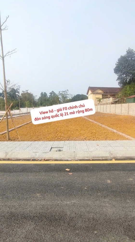 Chỉ Hơn 3 Tỷ – Sở Hữu Ngay Đất Thổ Cư Sát Cụm Đại Học Hòa Lạc - View Hồ Thoáng Đãng