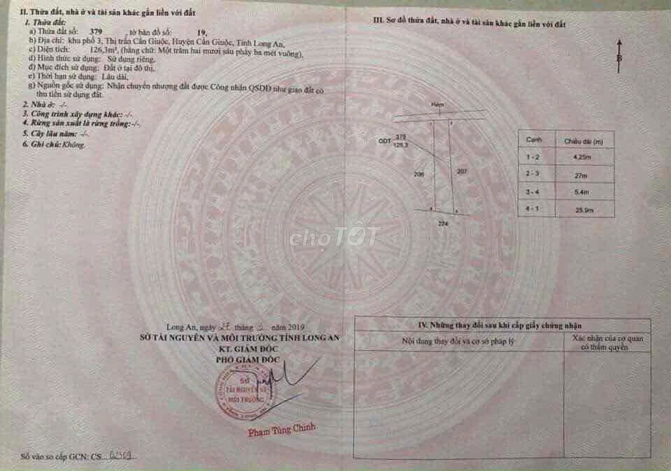 Đất Đẹp – Giá Tốt – Chính Chủ Cần Bán Gấp Đất Tại Thị Trấn Cần Giuộc, Huyện Cần Giuộc, Long An