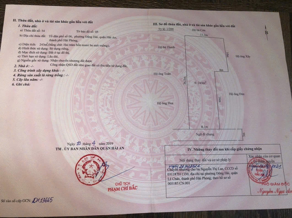 Bán Đất Tđc Điểm 3 Đằng Hải – Hải An – Diện Tích Lớn – Giá 48,5Tr/m²