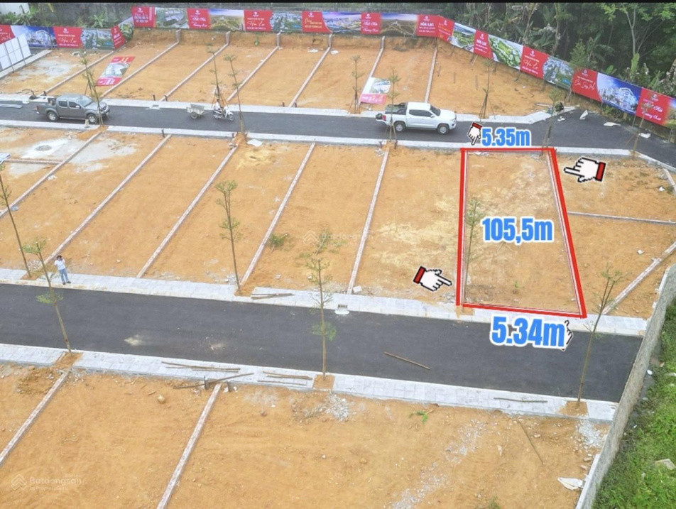 Cảnh Báo - Lô Đất 2 Mặt Tiền Siêu Hiếm Tại Hoà Lạc Nằm Sát Ql21 - Dt 105,5M2 Full Thổ Cư, Sẵn Sổ