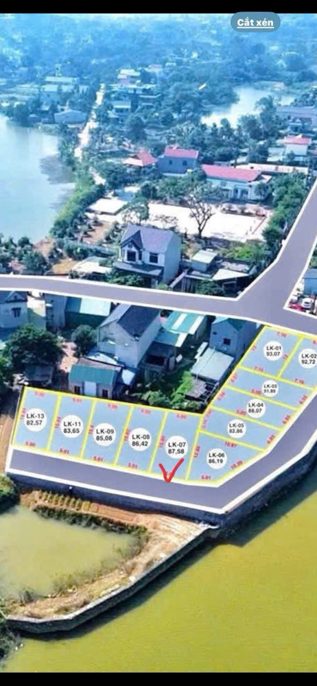 Chính Chủ Mảnh 87,6M2 Full Thổ Cư