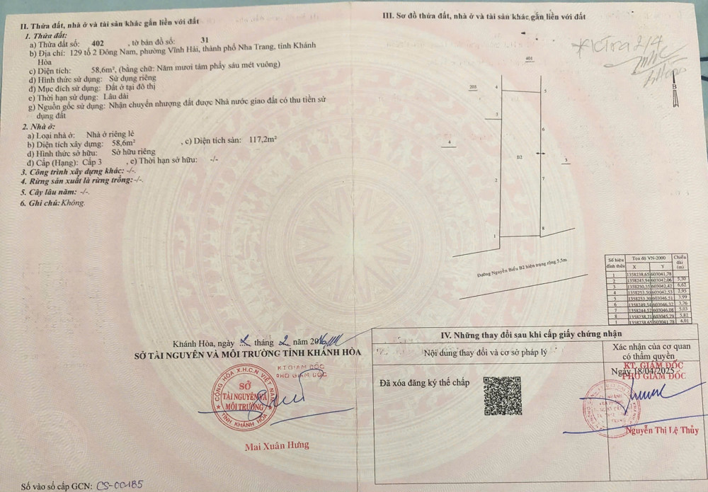 Chính Chủ Bán Nhà Mới Xây, Đẹp ,Vĩnh Hải, Nha Trang, Khánh Hòa