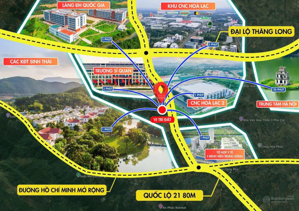 Giá Chỉ 3.8 Tỷ, Đất Đô Thị Hòa Lạc, Gần Ql21 Và Đường Hồ Chí Minh, Diện Tích 100M², Mặt Tiền 6M