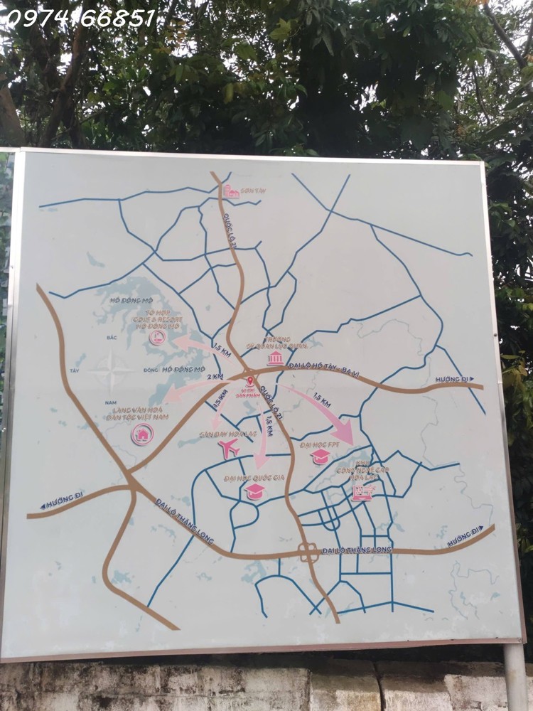 Đất Nền Hòa Lạc Bám Trục Hồ Tây - Ba Vì Giá Chỉ Hơn 3 Tỷ, Chuẩn Pháp Lý!