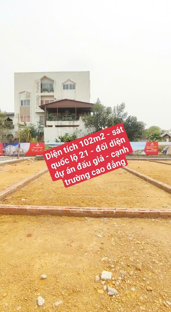 Cơ Hội Đầu Tư Lô Đất 102M2 Thổ Cư Đối Diện Dự Án Nhà Ở Xã Hội Và Công Viên Xanh
