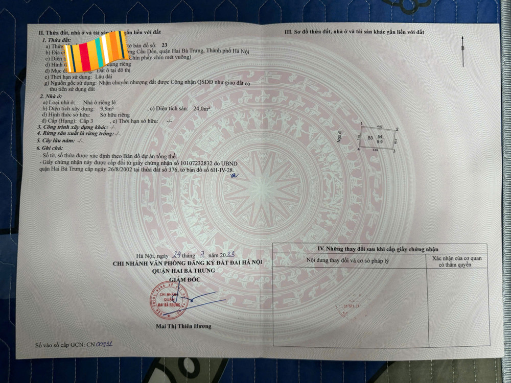 Chính Chủ Bán Gấp Nhà Đẹp Bạch Mai – Ngõ Thoáng, Có Sân Để Xe, Giá Chỉ 4.8 Tỷ – Hiếm Tại Hai Bà