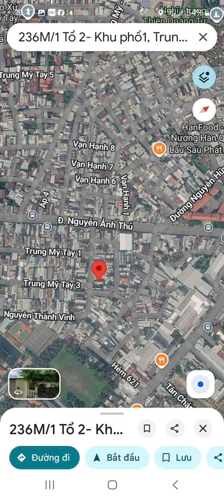 Mặt Tiền Trung Mỹ Tây – Ngang 10M Hiếm – Sát Nguyễn Ảnh Thủ