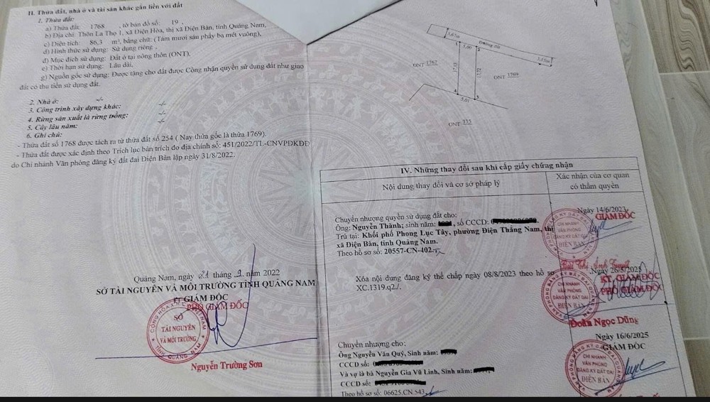 Đất Đẹp – Giá Tốt – Chính Chủ Cần Bán Gấp Đất Tại Xã Điện Hòa, Thị Xã Điện Bàn, Quảng Nam