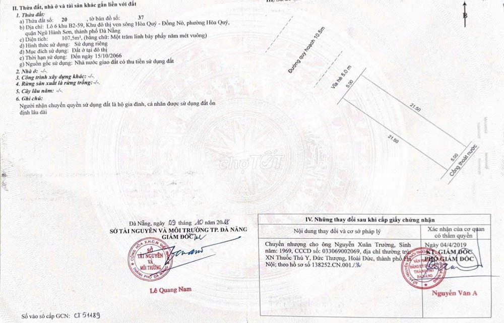 Hot Hot – Đầu Tư Là Sinh Lời- Chính Chủ Cần Bán Gấp Đất Tại Phường Hòa Qúy, Quận Ngũ Hành Sơn, Đà