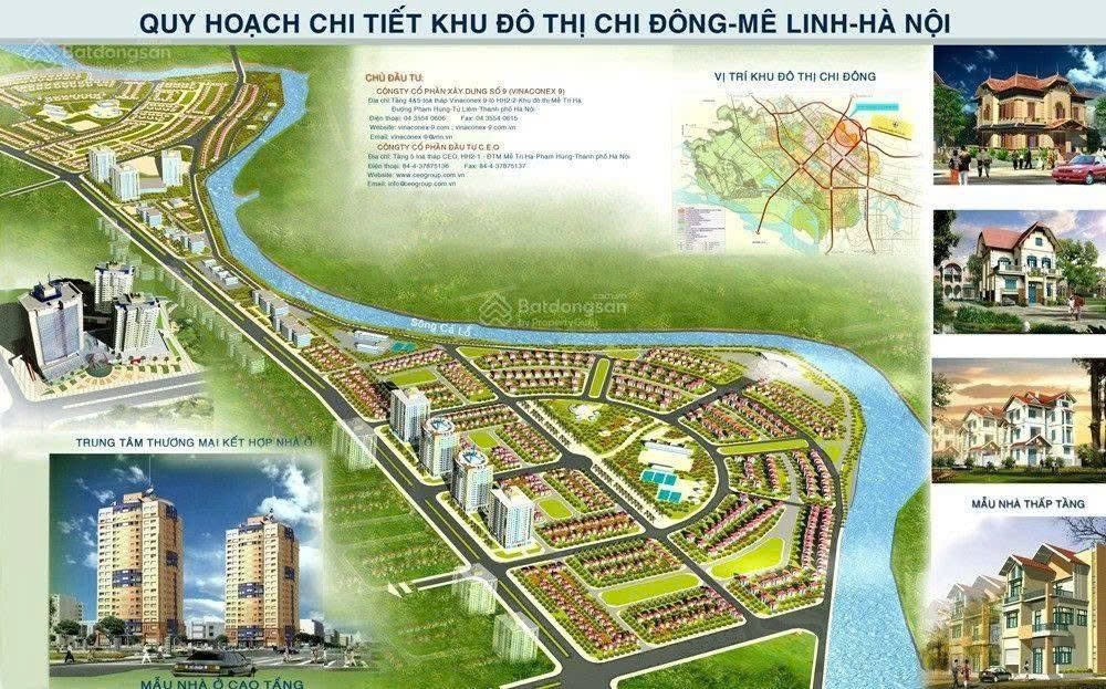 Chính Chủ Bán Nhà Vườn Đất Thổ Cư Nv55-L09 Kđt Chi Đông, Xã Quang Minh, Hà Nội