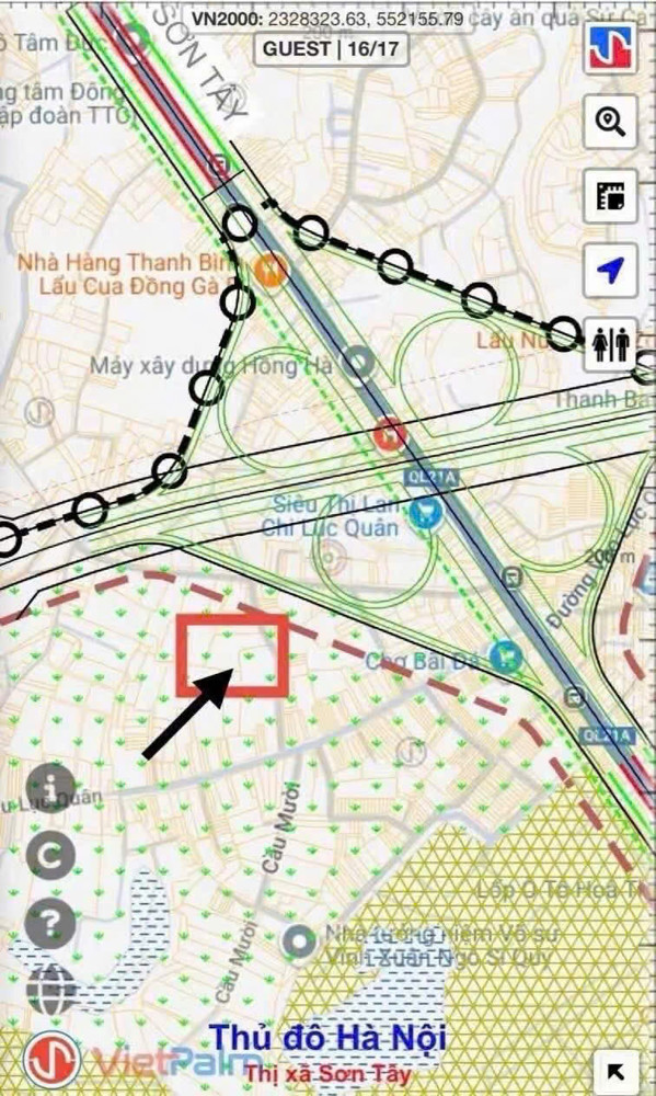 3.8 Tỷ Lô Đất Cạnh Tái Định Cư Mặt Đường Ql21 Tại Hoà Lạc