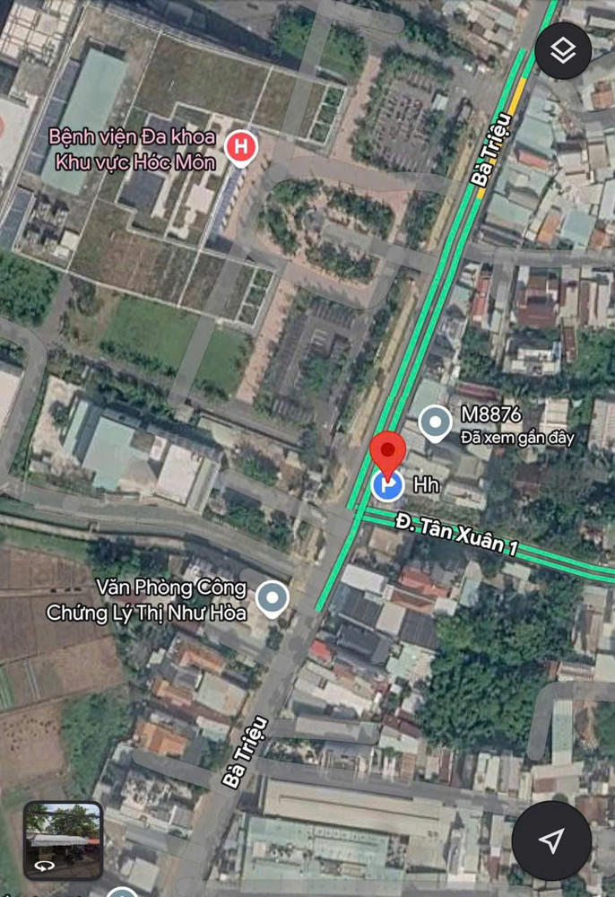 Nhà Mặt Tiền Bà Triệu – Đối Diện Bv Hóc Môn – Ngang 6,45M Hiếm